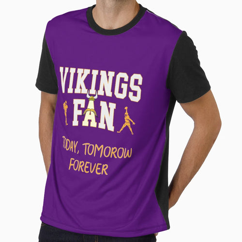 Vikings Fan Today Tomorrow And Forever T-Shirt - Fun Novelty Design Unisex - T-Shirt, Sweatshirt, Hoodie