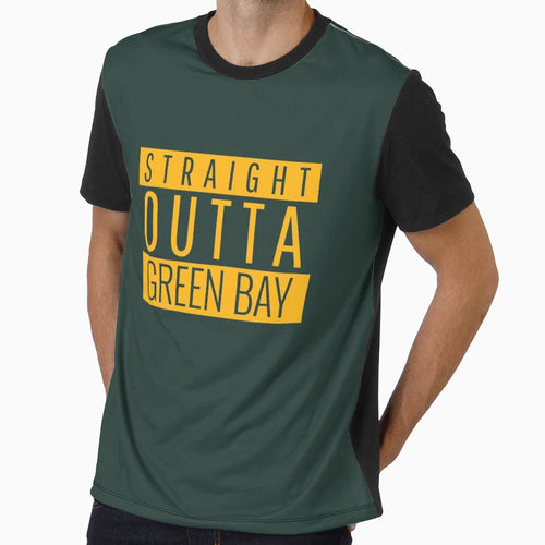 Straight Outta Green Bay Football T-Shirt - Unique Graphic for Adults - T-Shirt, Sweatshirt, Hoodie