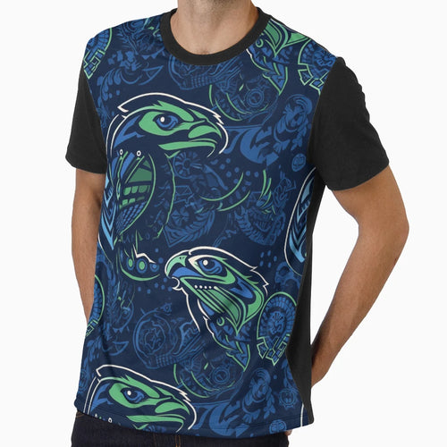 Seahawks Graffiti Digital Art T-Shirt - Casual Everyday Wear Unisex - T-Shirt, Sweatshirt, Hoodie