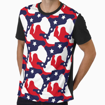 Patriotic Pattern United States T-Shirt - Aesthetic Graphic Men Women - T-Shirt, Sweatshirt, Hoodie