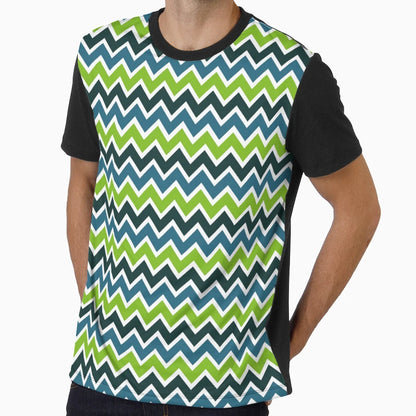 Green Chevron T-Shirt - Custom Art Print for Adults - T-Shirt, Sweatshirt, Hoodie