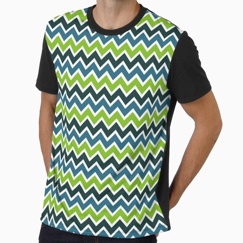 Green Chevron T-Shirt - Custom Art Print for Adults - T-Shirt, Sweatshirt, Hoodie