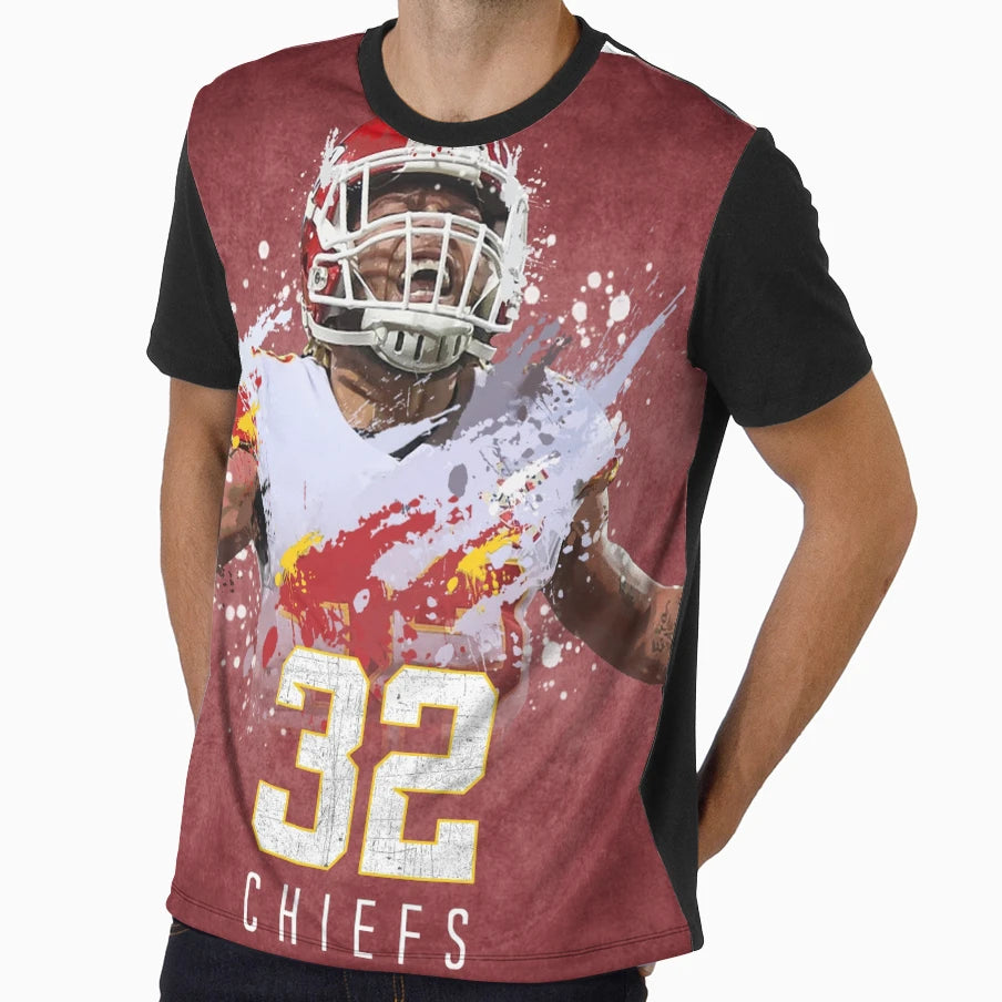 Tyrann Mathieu Honey Badger Kansas City T-Shirt - Graphic Print Unisex - T-Shirt, Sweatshirt, Hoodie