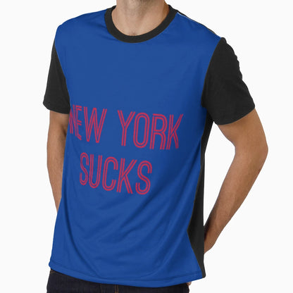 New York Sucks Royal Red Buffalo T-Shirt - Casual Everyday Wear Men Women - T-Shirt, Sweatshirt, Hoodie
