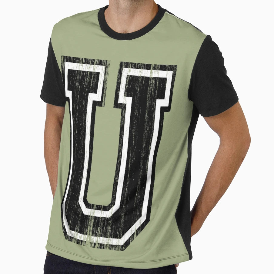 Big Varsity Letter U T-Shirt - Streetwear Style Unisex - T-Shirt, Sweatshirt, Hoodie