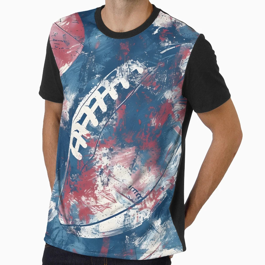Football Pattern T-Shirt - Casual Everyday Wear Men Women - T-Shirt, Sweatshirt, Hoodie