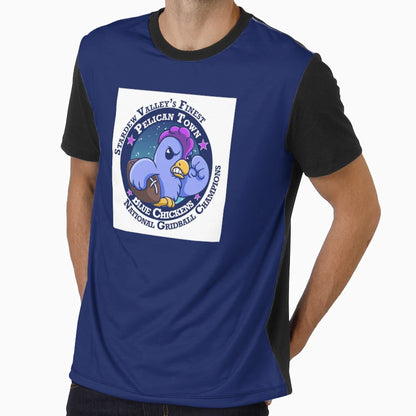 Stardew Valley Pelican Town Blue T-Shirt - Streetwear Style Men Women - T-Shirt, Sweatshirt, Hoodie