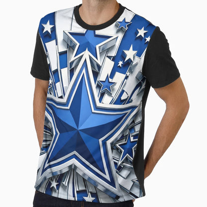 Blue Starburst T-Shirt - Novelty Apparel Unisex - T-Shirt, Sweatshirt, Hoodie