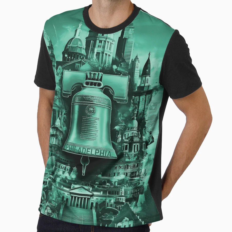 Philadelphia Tourism Scene T-Shirt - Novelty Apparel Unisex - T-Shirt, Sweatshirt, Hoodie