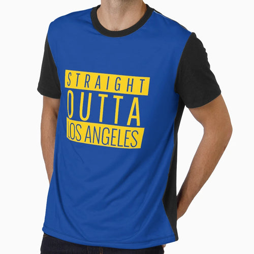 Straight Outta Los Angeles Football T-Shirt - Aesthetic Graphic for Adults - T-Shirt, Sweatshirt, Hoodie