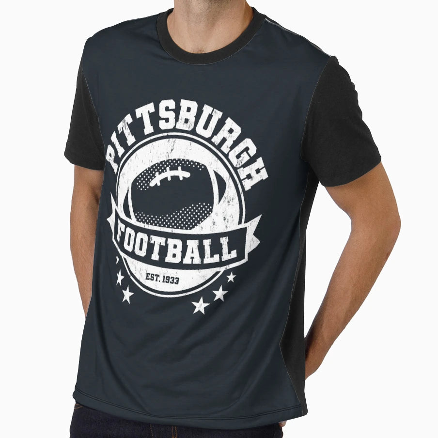 Pittsburgh Football Team League Sports T-Shirt - Fun Novelty Design Unisex - T-Shirt, Sweatshirt, Hoodie