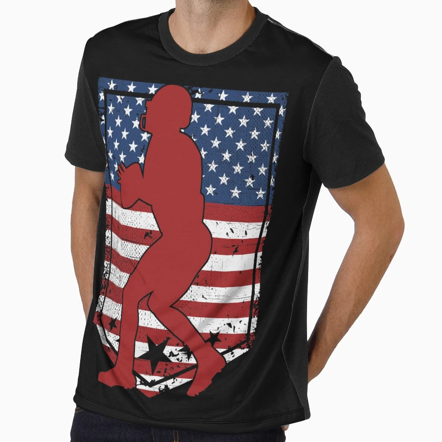 Football Quarterback T-Shirt - Custom Art Print Unisex - T-Shirt, Sweatshirt, Hoodie
