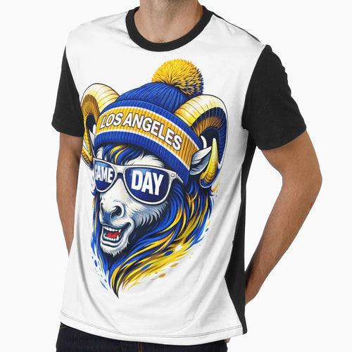 Fierce Ram Mascot Wearing Beanie T-Shirt - Streetwear Style Men Women - T-Shirt, Sweatshirt, Hoodie