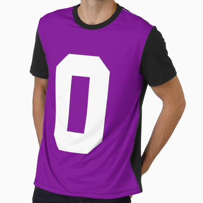 Number 0 Sports Purple T-Shirt - Casual Everyday Wear for Adults - T-Shirt, Sweatshirt, Hoodie