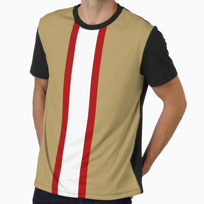 San Francisco American Football Stripes T-Shirt - Novelty Apparel Men Women - T-Shirt, Sweatshirt, Hoodie