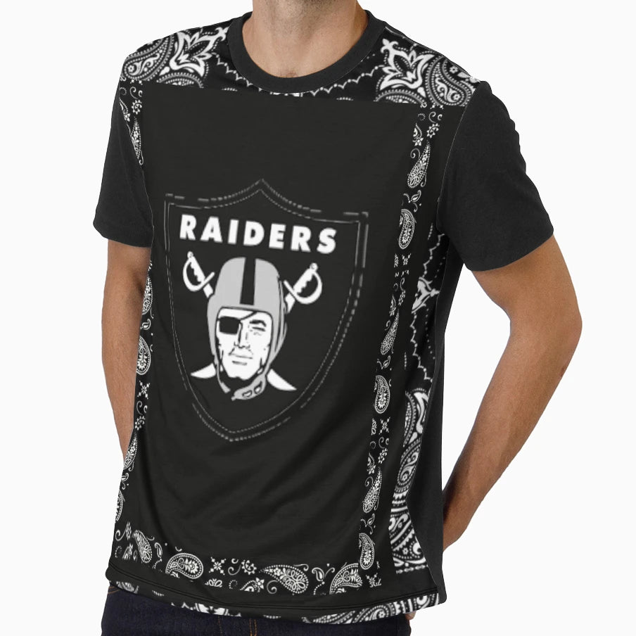 Black And White Bandanna T-Shirt - Minimalist Print Men Women - T-Shirt, Sweatshirt, Hoodie