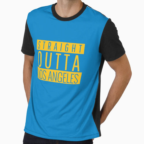 Straight Outta Los Angeles Football T-Shirt - Trendy Graphic for Adults - T-Shirt, Sweatshirt, Hoodie