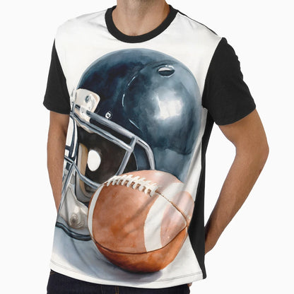 American Football Helmet T-Shirt - Novelty Apparel Unisex - T-Shirt, Sweatshirt, Hoodie