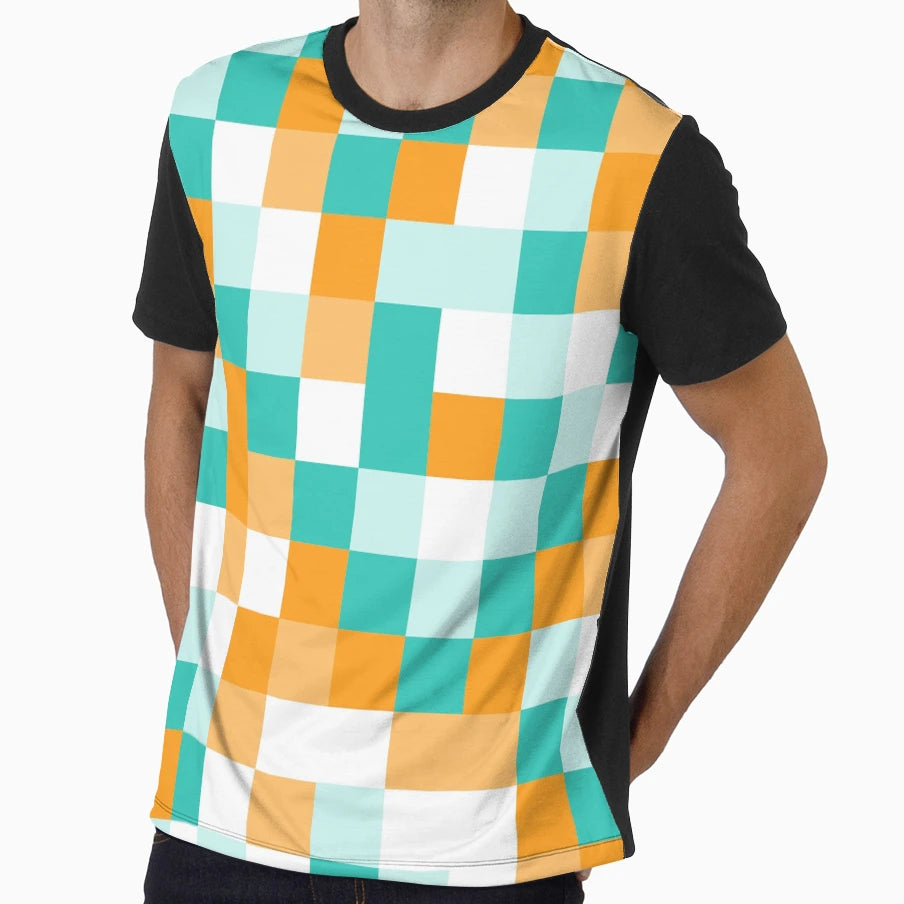 Geometric Green Mixed Abstract T-Shirt - Fun Novelty Design Men Women - T-Shirt, Sweatshirt, Hoodie