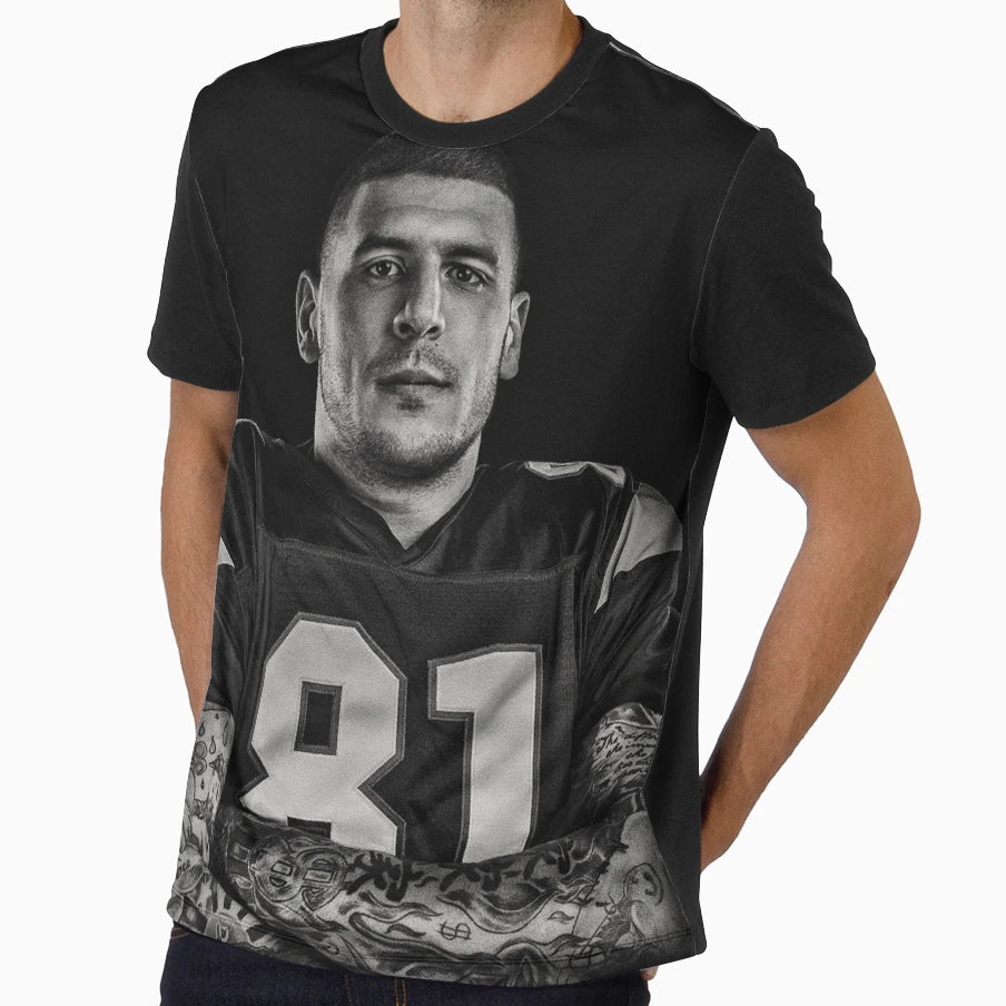 Aaron Hernandez T-Shirt - Casual Everyday Wear Unisex - T-Shirt, Sweatshirt, Hoodie