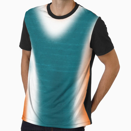 Floating Lava Green Orange White Textured T-Shirt - Novelty Apparel Unisex - T-Shirt, Sweatshirt, Hoodie