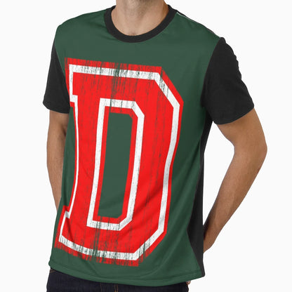 Big Red Letter D T-Shirt - Custom Art Print for Adults - T-Shirt, Sweatshirt, Hoodie