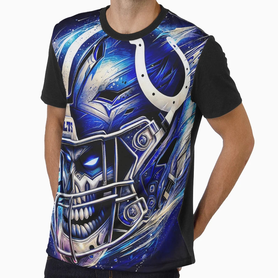 Colts Mural Type Art T-Shirt - Custom Art Print Unisex - T-Shirt, Sweatshirt, Hoodie