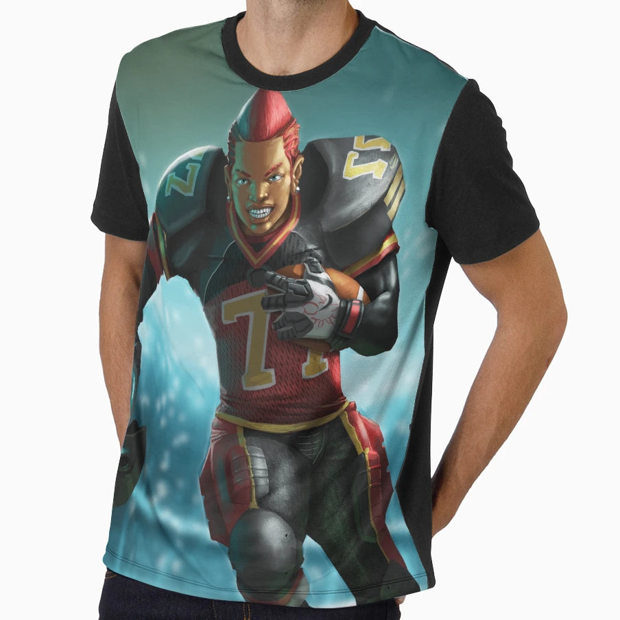 Ace Running Back T-Shirt - Graphic Print Unisex - T-Shirt, Sweatshirt, Hoodie