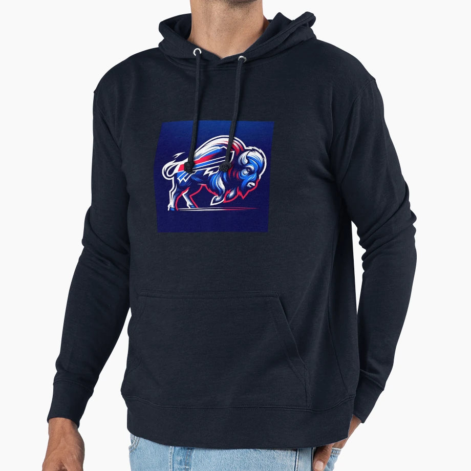 Buffalo Football Hoodie - Trendy Graphic for Adults - T-Shirt, Sweatshirt, Hoodie