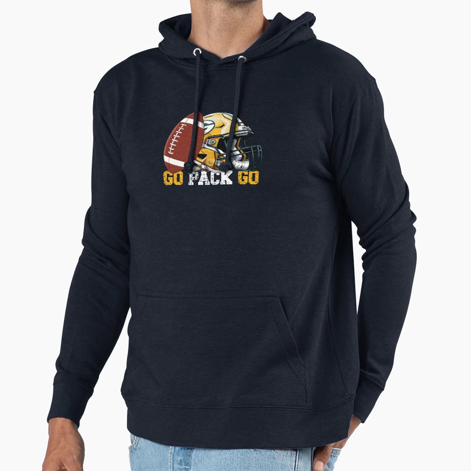 Go Pack Go Football Hoodie - Streetwear Style Men Women - T-Shirt, Sweatshirt, Hoodie
