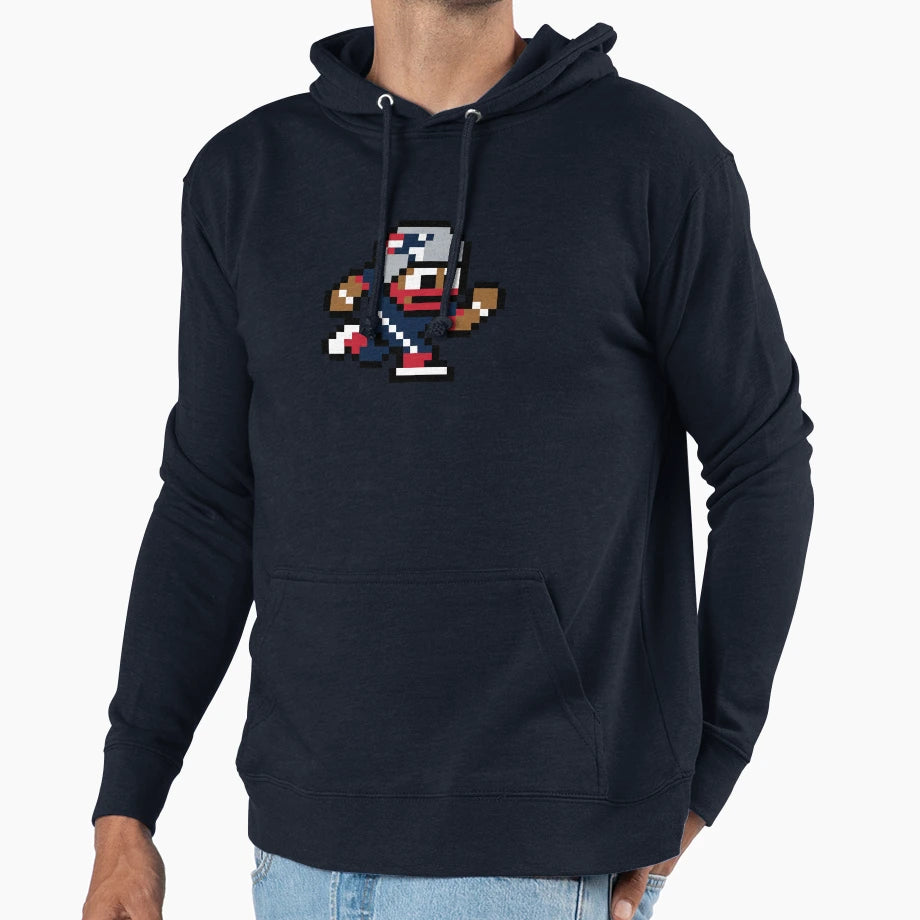New England Patriots Tecmo Super Bowl Hoodie - Custom Art Print Men Women - T-Shirt, Sweatshirt, Hoodie