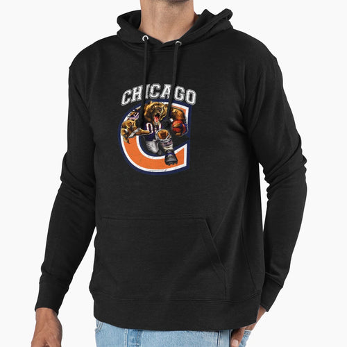 Chicago Football Hoodie - Streetwear Style for Adults - T-Shirt, Sweatshirt, Hoodie