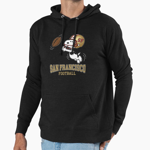 San Francisco Football Snoopy San Hoodie - Aesthetic Graphic for Adults - T-Shirt, Sweatshirt, Hoodie