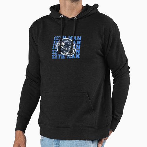 Seattle Seahawks Helmet 12Th Hoodie - Aesthetic Graphic Men Women - T-Shirt, Sweatshirt, Hoodie
