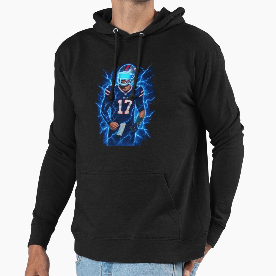 Electric Allen Hoodie - Minimalist Print Unisex - T-Shirt, Sweatshirt, Hoodie