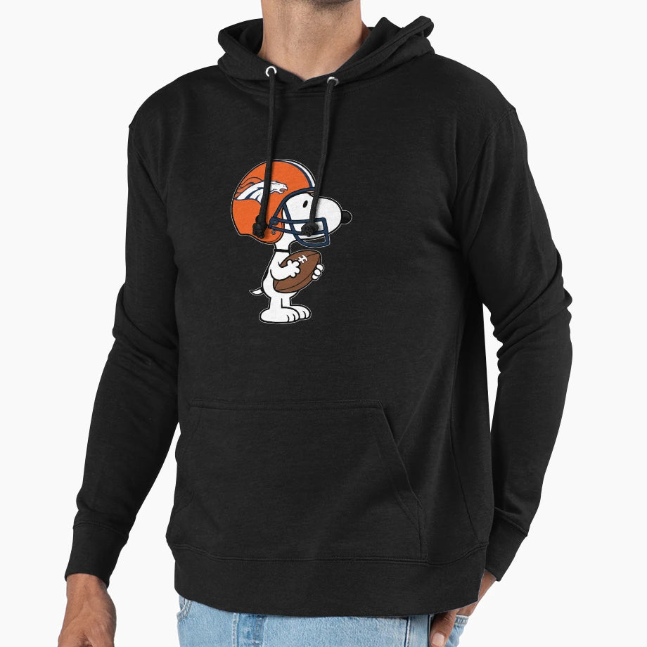 Snoopy Denver Broncos Game Day Hoodie - Minimalist Print Unisex - T-Shirt, Sweatshirt, Hoodie