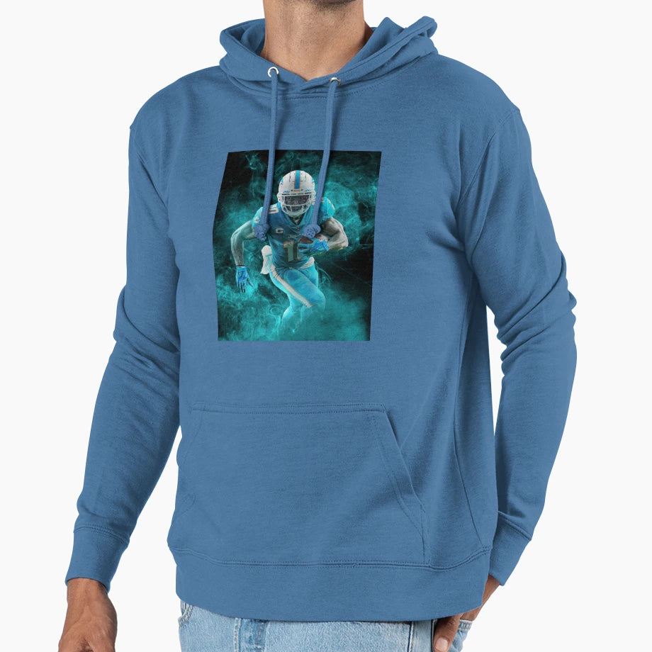 TH Miami Sports Art Hoodie - Minimalist Print for Adults - T-Shirt, Sweatshirt, Hoodie