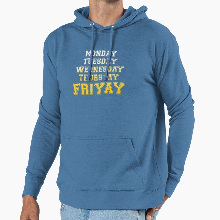 Tgif Friyay Hoodie - Novelty Apparel for Adults - T-Shirt, Sweatshirt, Hoodie