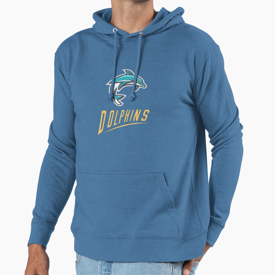 Dolphins Nrl Hoodie - Minimalist Print for Adults - T-Shirt, Sweatshirt, Hoodie