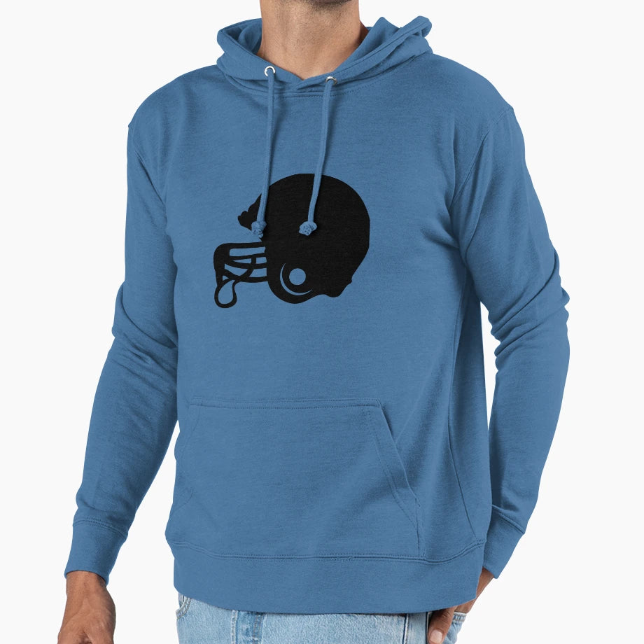 Football Helmet Hoodie - Custom Art Print Men Women - T-Shirt, Sweatshirt, Hoodie
