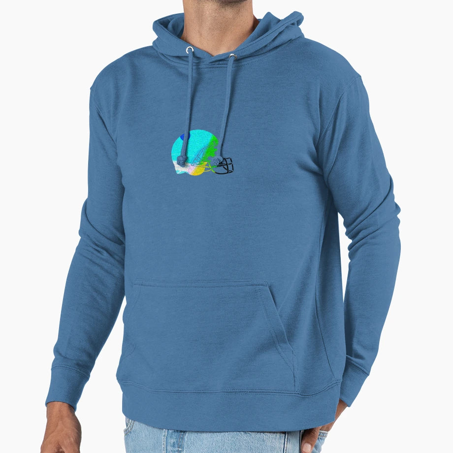 American Football Helmet Hoodie - Unique Graphic for Adults - T-Shirt, Sweatshirt, Hoodie