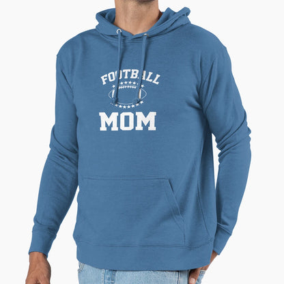 Football Mom Hoodie - Graphic Print Men Women - T-Shirt, Sweatshirt, Hoodie