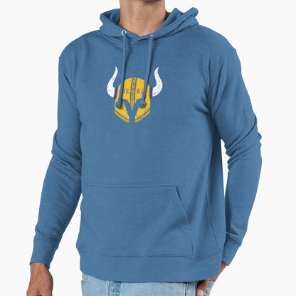 Minnesota Vikings Skol Helmet Hoodie - Minimalist Print for Adults - T-Shirt, Sweatshirt, Hoodie