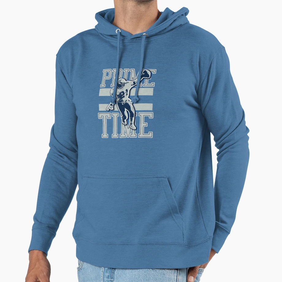 Prime Time Dallas Football Hoodie - Casual Everyday Wear Men Women - T-Shirt, Sweatshirt, Hoodie