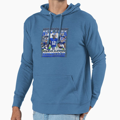 New York G Football Bootleg Hoodie - Custom Art Print Men Women - T-Shirt, Sweatshirt, Hoodie