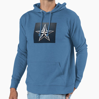 Sleek Nautical Star Emblem Hoodie - Unique Graphic for Adults - T-Shirt, Sweatshirt, Hoodie