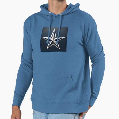 Sleek Nautical Star Emblem Hoodie - Unique Graphic for Adults - T-Shirt, Sweatshirt, Hoodie