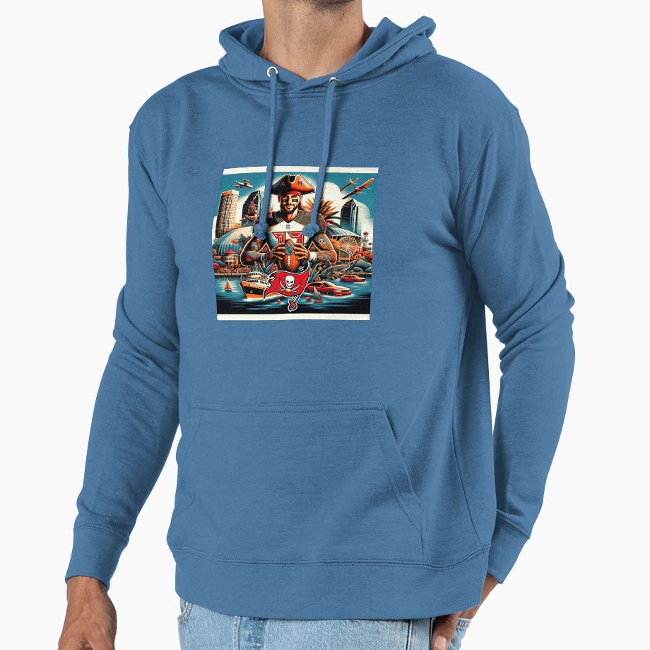 Tampa Bay Buccaneers Energy Artwork Hoodie - Minimalist Print Men Women - T-Shirt, Sweatshirt, Hoodie