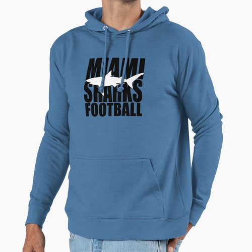 Miami Sharks Football Any Given Sunday Hoodie - Streetwear Style for Adults - T-Shirt, Sweatshirt, Hoodie
