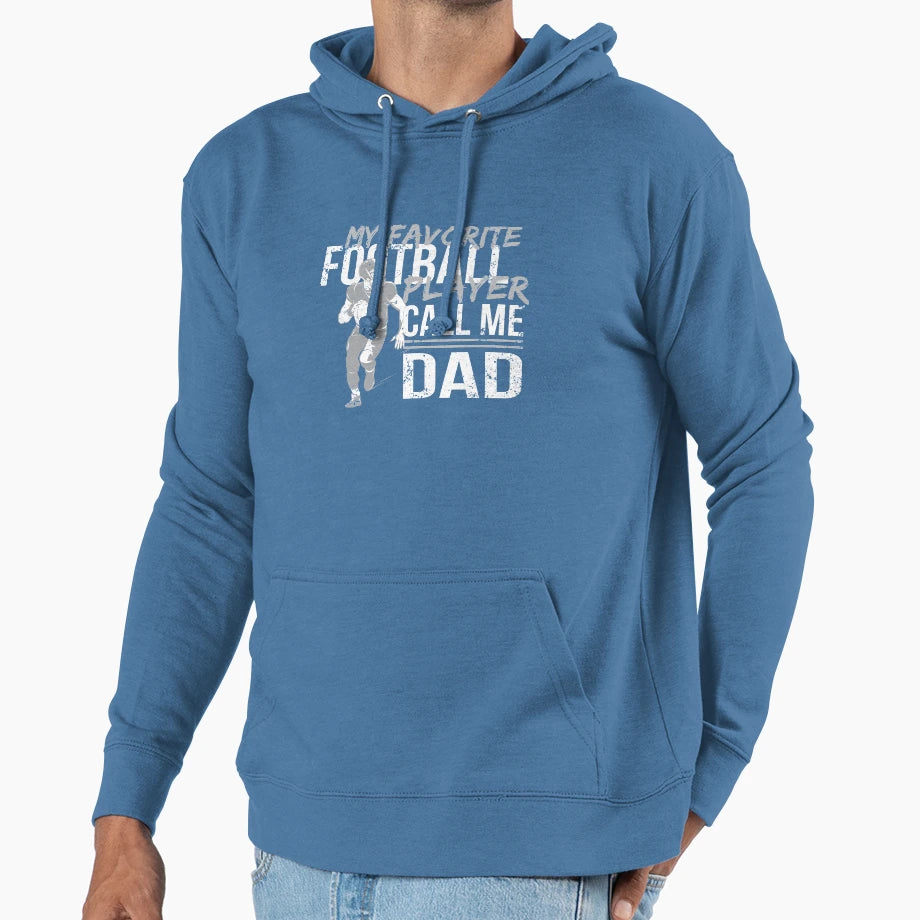 My Favorite Football Player Calls Me Hoodie - Trendy Graphic for Adults - T-Shirt, Sweatshirt, Hoodie